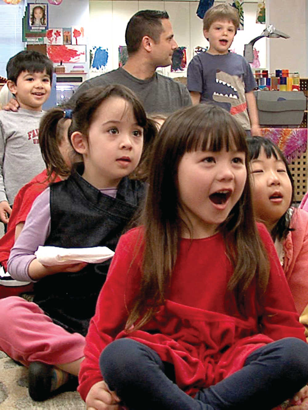 Preschoolers enjoy Music Together